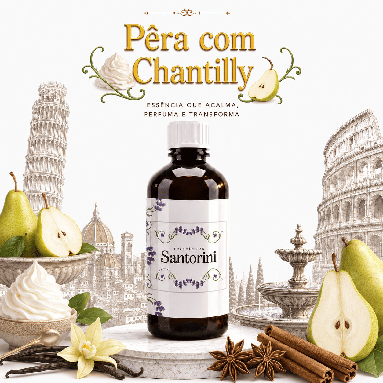 PÊRA COM CHANTILLY